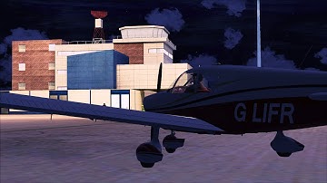 A2A Piper Cherokee VATSIM IFR - Night Flight into Bristol