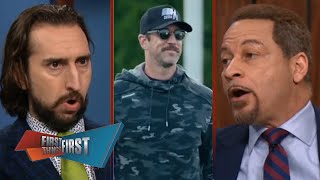 FIRST THINGS FIRST | Nick Wright reacts to shocking Aaron Rodgers news ahead of the 2024 draft