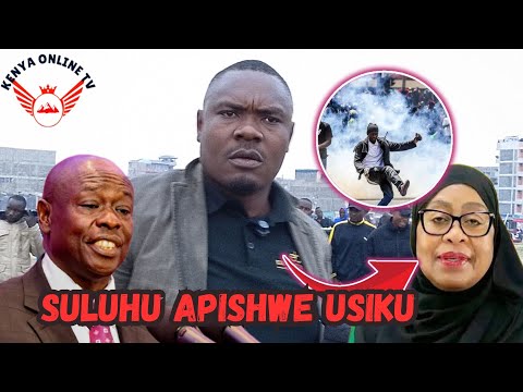 SULUHU Hao Wakenya Wanakusumbua Hapo Watumbukize Kwa MAJI Protêst Hit Tanzania Kenyan Reacts