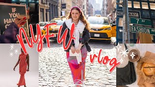NYFW 2024 VLOG | Front row at fashion week, rooftop afterparties, designer showrooms & more!