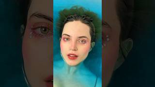 Billie Eilish Blue Under Water Makeup Transition Trend