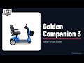 Golden Companion 3-Wheel Scooter (GC340) | Full-Size Comfort | Scooter Pros