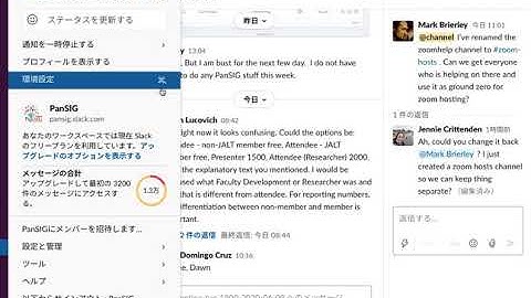 Slack Language settings