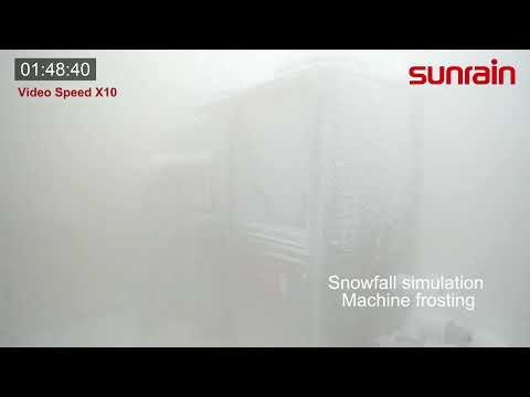 Sunrain hydronic heat pumps defrosting function testing in lab