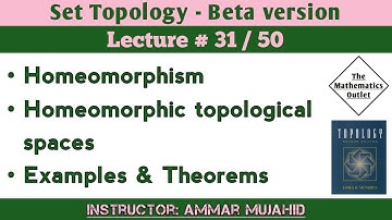 Homeomorphic Topological Spaces | Homeomorphism | Set Topology | Lecture 31
