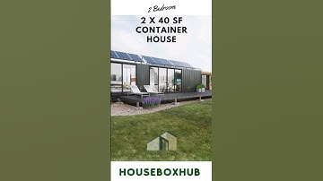 2 x 40 sf / Shipping container homes | 2 bedrooms | Simple and Cozy Home