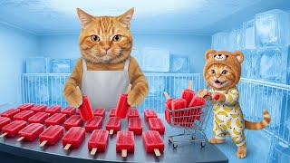 Download Lagu Ginger Kitten’s Big Heart | Sharing Ice Cream with Orphan Kittens MP3