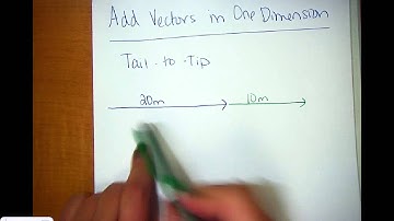 Honors Physics Video 2.3 Vectors in 1D & Tail to tip