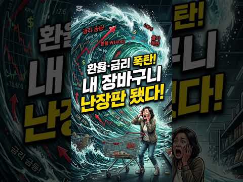 환율·금리 폭탄, 내 장바구니 난장판 됐다!#장바구니경제뉴스 #경제뉴스 #쇼츠