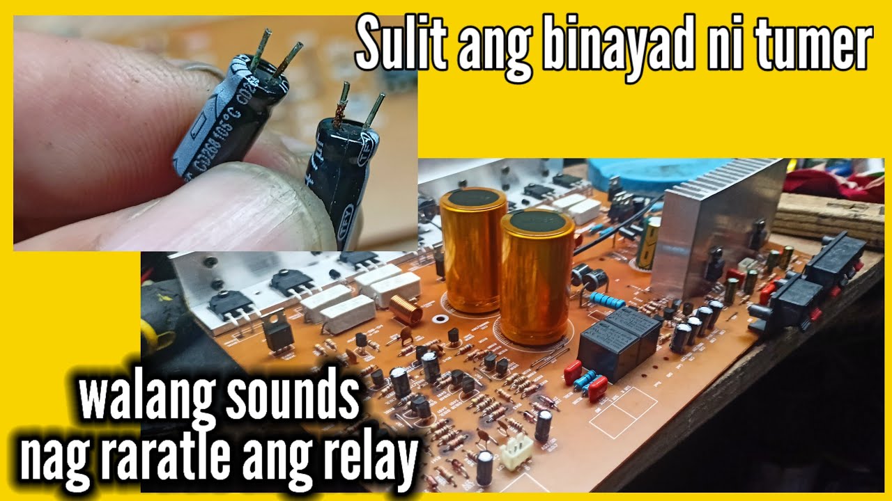 Nag raratle na relay , walang sounds na amplifier , paano ang solution?