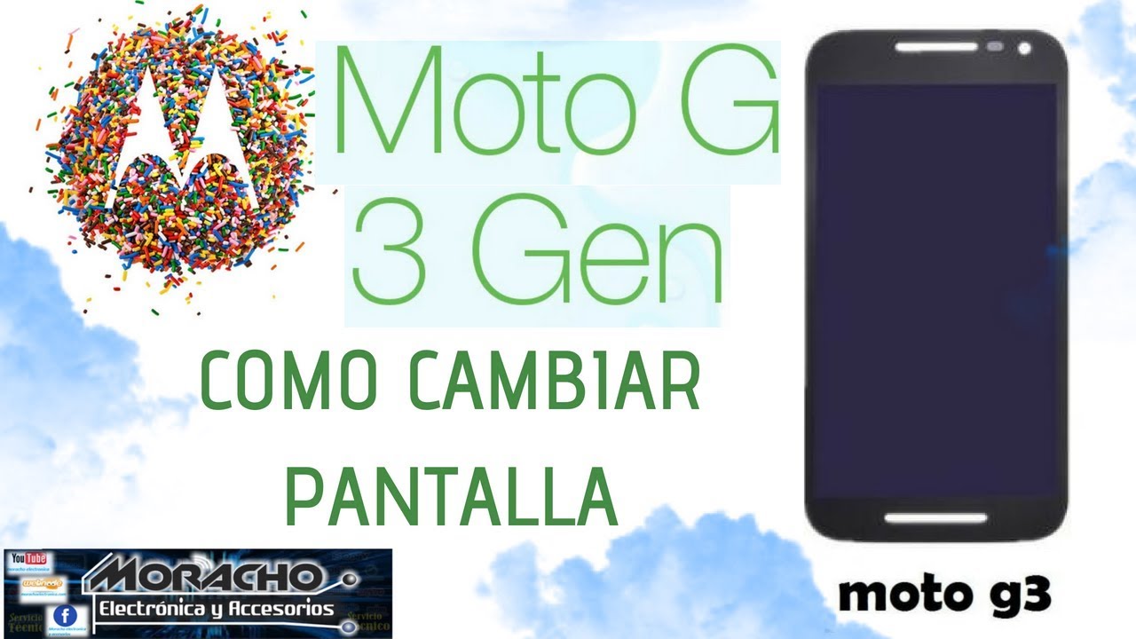 MOTO G3 Cambio de pantalla - Touch 