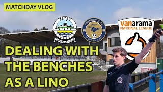 Dealing with the benches as an assistant referee