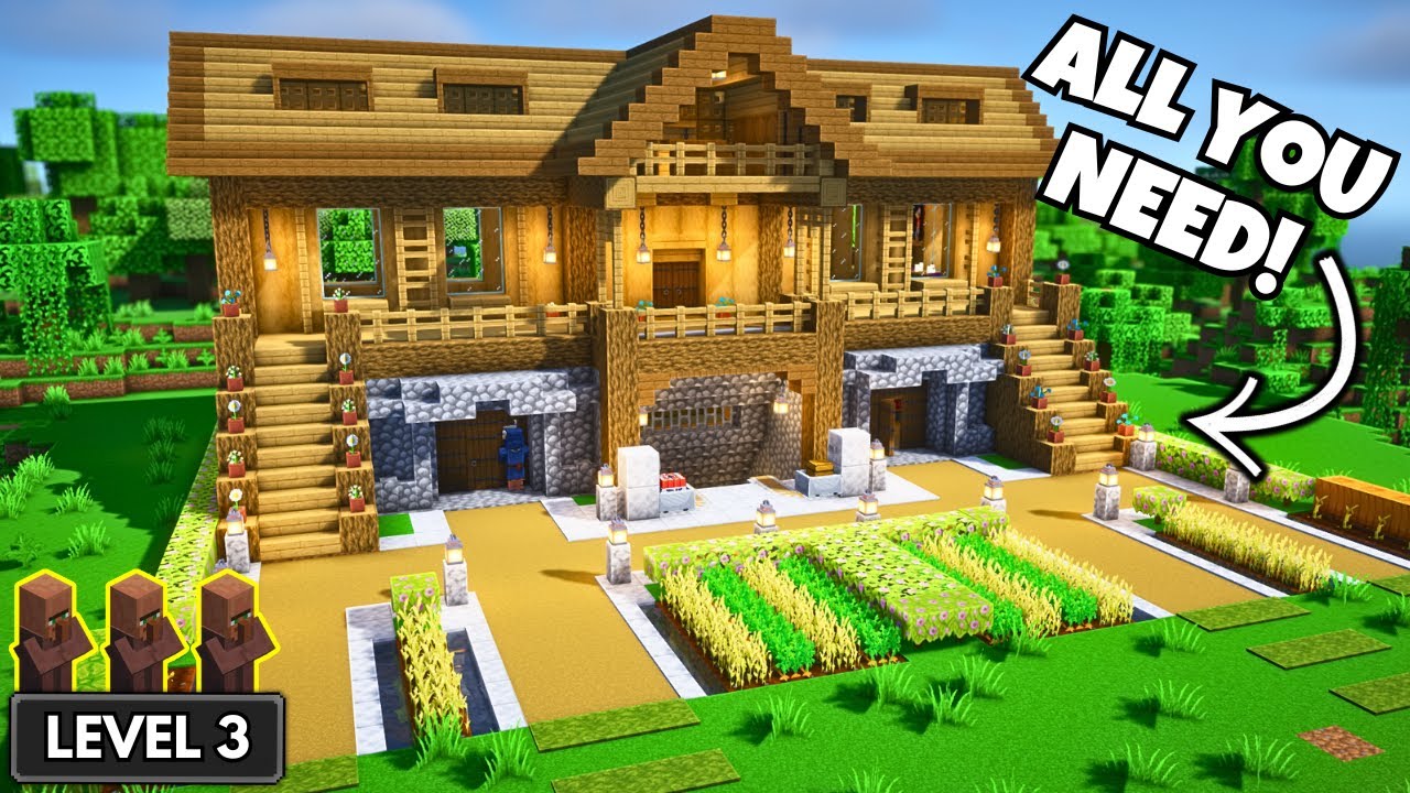 Minecraft: Ultimate Survival Base (Tutorial) 🏡(76.3) - YouTube