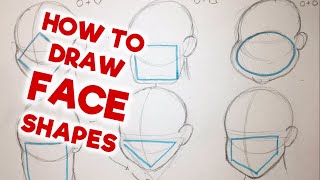 How to Draw Face Shapes | Cadillac Cartoonz