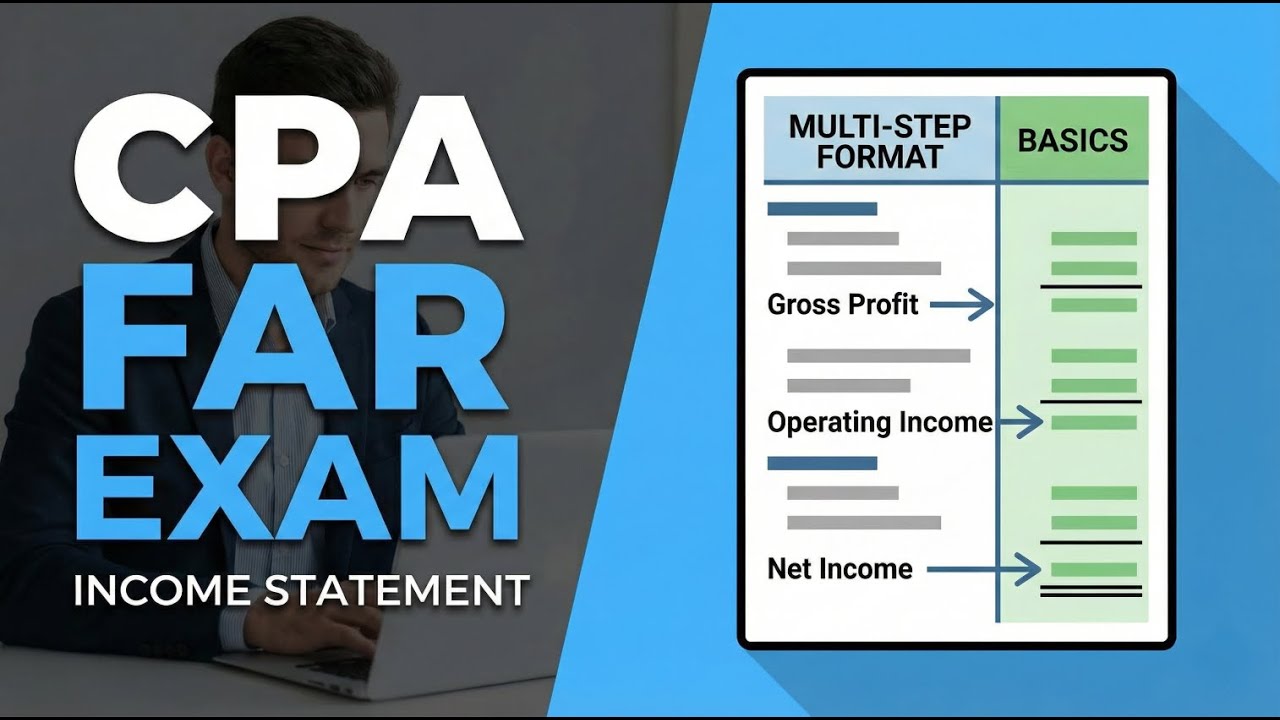 CPA Exam FAR - Income Statement Basics & Multi-Step Format