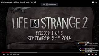 (Live Reaction to Life is Strange 2 Trailer) Life is strange 2 COUNTDOWN to reveal stream (Live Reaction to Life is Strange 2 Trailer) Life is strange 2 COUNTDOWN to reveal stream