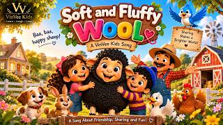 Soft and Fluffy Wool 🐑 | Happy Sheep Song for Kids | Nursery Rhyme | VinVee Kids screenshot 3