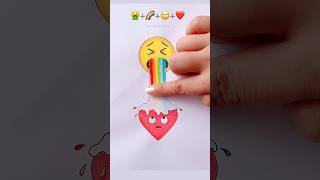 🤮+🌈+🙄+❤️#emojimix #art #satisfying #trending