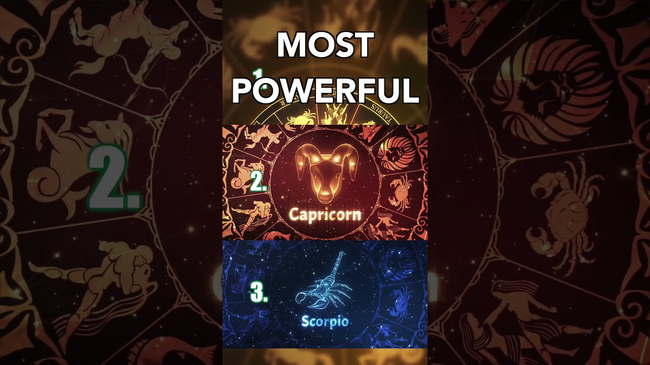 TOP 3 Most POWERFUL Zodiac Signs Zodiacsigns Aquarius Capricorn Aries