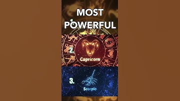 TOP 3 Most POWERFUL Zodiac Signs  .. 😈 #zodiacsigns #aquarius #capricorn #aries
