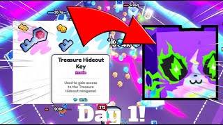 Using The Treasure Hideout Key Every Day Until I Get The Electric Huge Cat! Day 1
