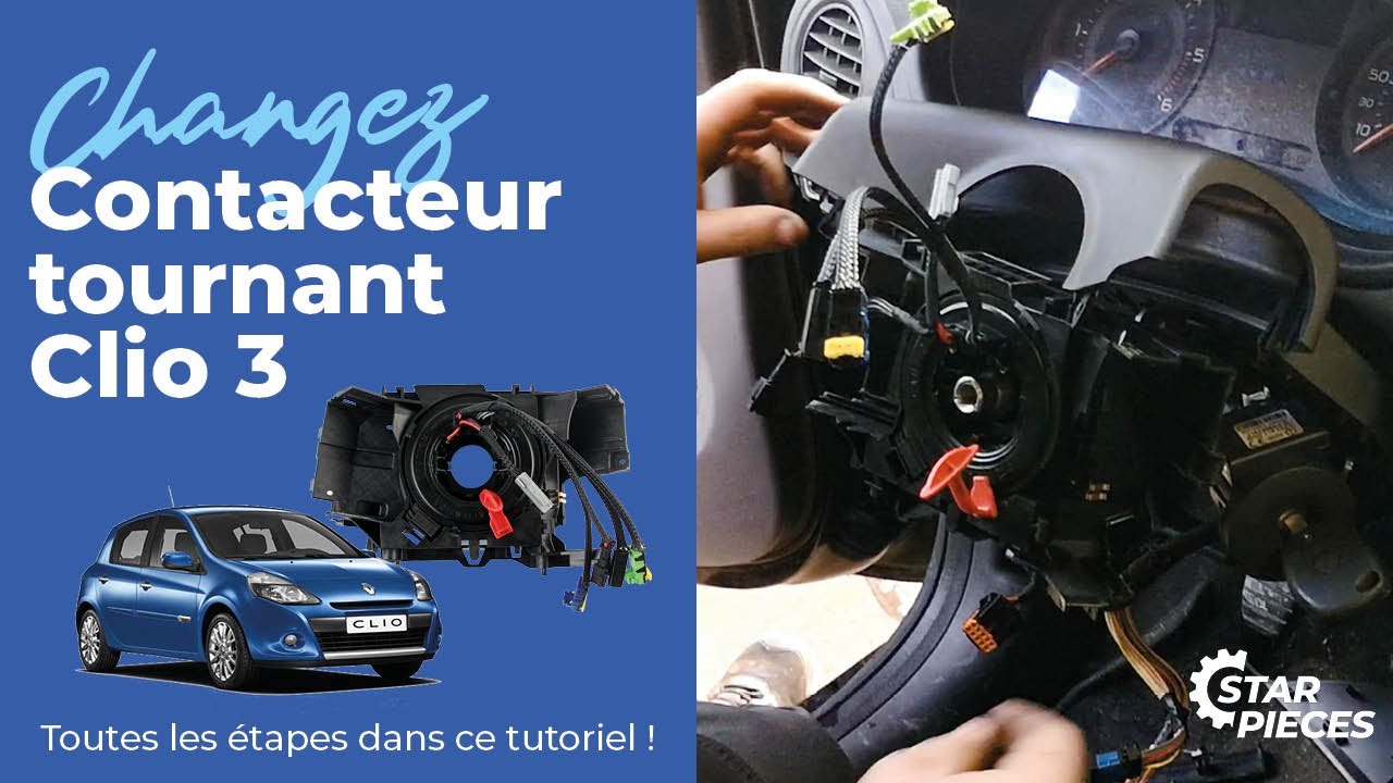 Contacteur Tournant D'airbag Pour Renault Clio 3, Modus Ou Kangoo 2 - Pièce Neuve D'origine France