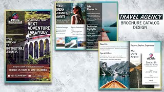 Travel Agency Brochure Catalog Design In Photoshop | Catalogue Brochure Design For Travel Agency