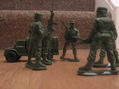 Toy Green Soldiers stop motion animation project