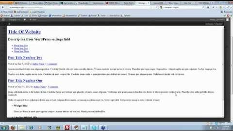 Wordpress Crash Course Video 3 - Themes