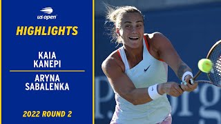 Kai Kenepi vs. Aryna Sabalenka Highlights | 2022 US Open Round 2