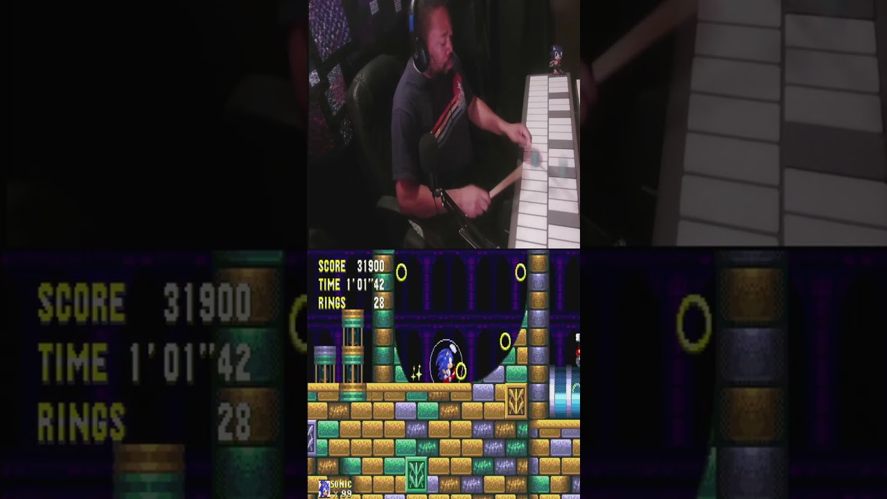 #videogamemusic #sonic3 #vibraphone #smallcreators #shorts #brothaNblue #blerd #wgipercussion