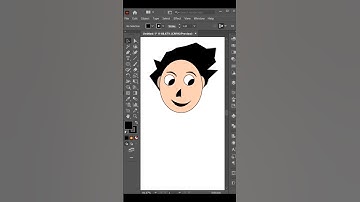 cartoon character face design in Adobe illustrator