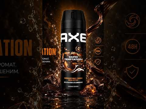 Дезодорант AXE DARK TEMPTATION аэрозоль 150 мл 5037, видео 1