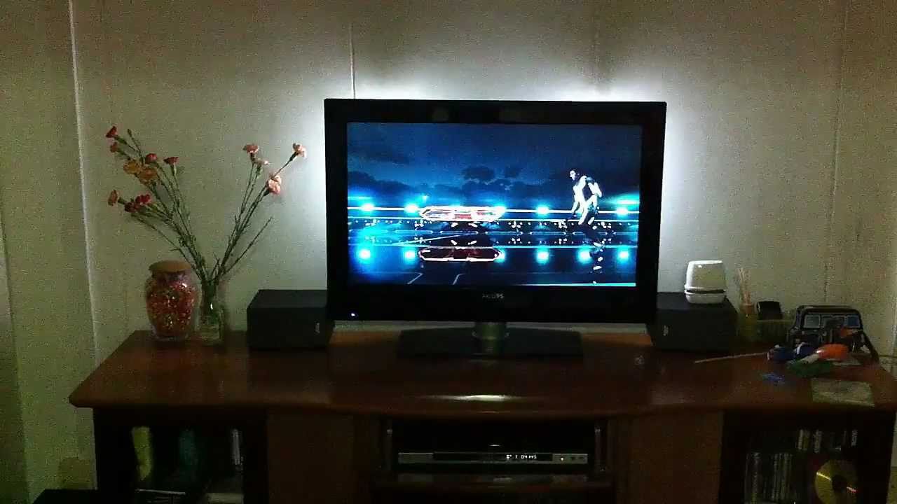 Backlighting my 32" LCD TV - YouTube
