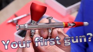 Is this the airbrush you should start with? Beginner airbrush review.  #lurepainting #airbrush