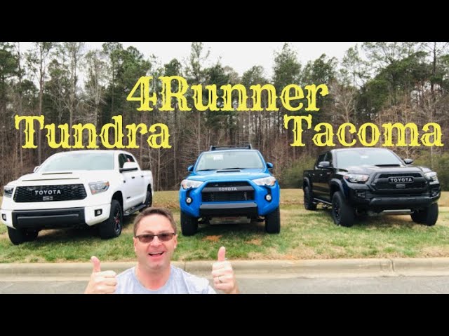 TRD Pro Tacoma vs TRD Pro 4Runner vs TRD Pro Tundra - Who Wins? 