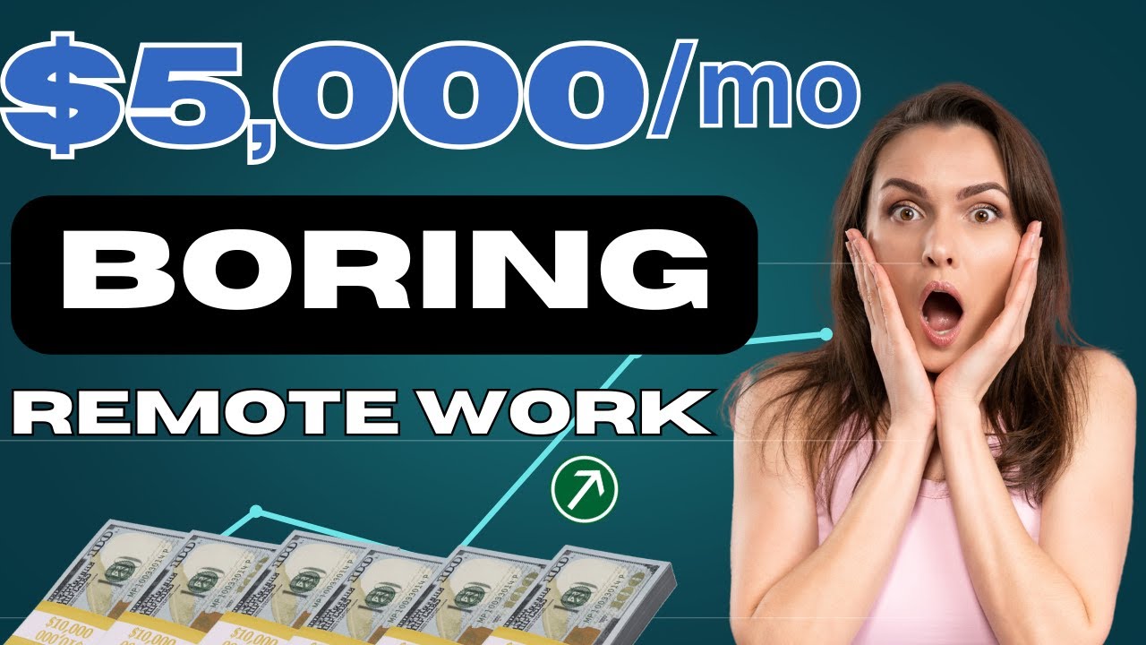 5 'BORING' Remote Jobs THAT PAY WELL! (No Experience Needed)