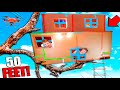 2 Story Box Fort Treehouse Survival Challenge! 40 Feet Tall 📦😱