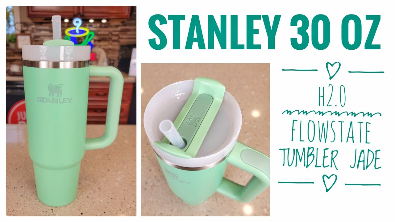 NEW Stanley Color Jade 30 oz Tumbler with Handle & Straw Lid