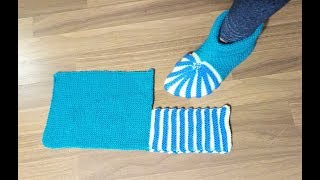 DIY//ТАПОЧКИ-САПОЖКИ НА 2 СПИЦАХ DIY//ТАПОЧКИ-САПОЖКИ НА 2 СПИЦАХ