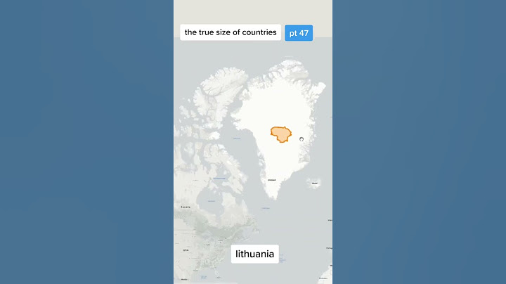 the true size of lithuania
