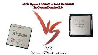3Dsmax Corona 2 Render Time Exterior AMD Ryzen 7 3700X vs Intel I9 9900K
