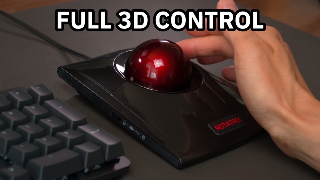 The most intuitive 3D controller for Blender: A 3-axis trackball - YouTube