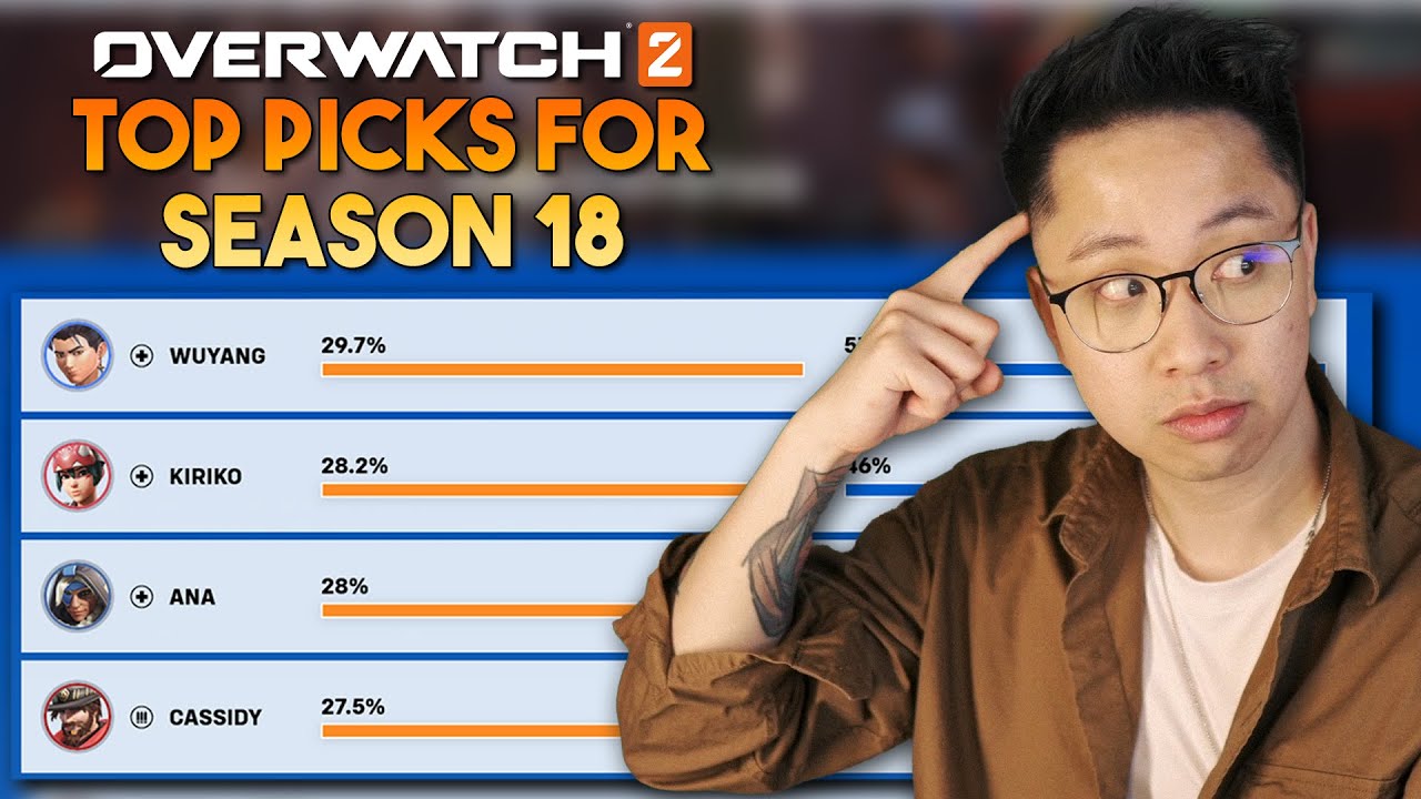 Who is the BEST HERO for EVERY ROLE in Season 18 of Overwatch 2?