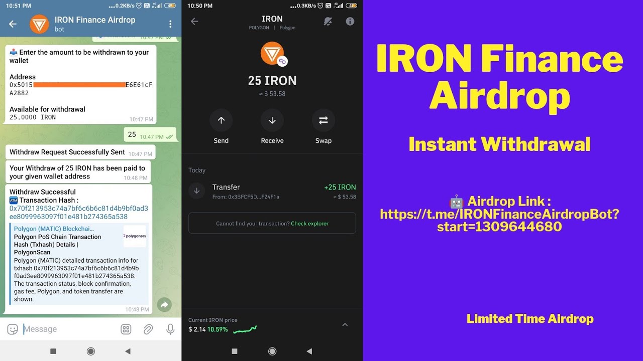 Free IRON Finance Airdrop || Zero Investment Airdrop || Free Airdrop