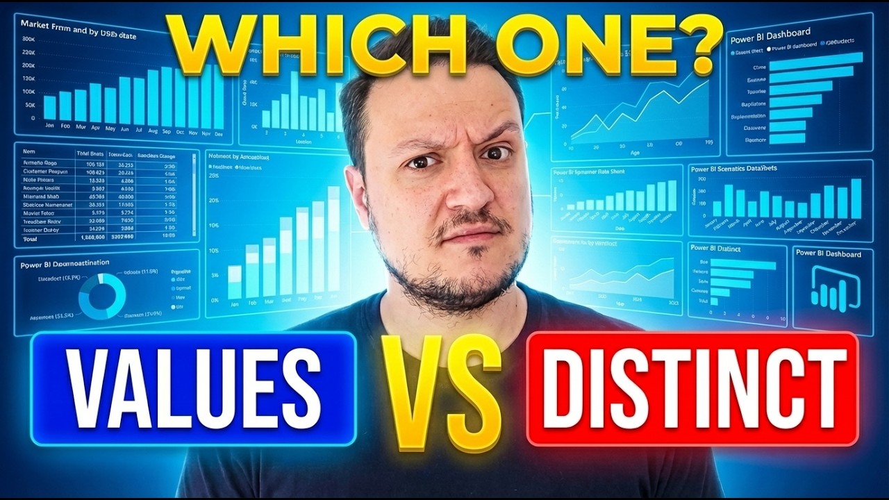DAX VALUES vs DISTINCT – The Difference You MUST Know - YouTube
