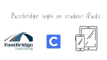How to login to your Fastbridge testing app on Clever with a student iPad