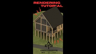 Rhino render tutorial: from model to final cabin render. #rhino3d #rendertutorial #archviz