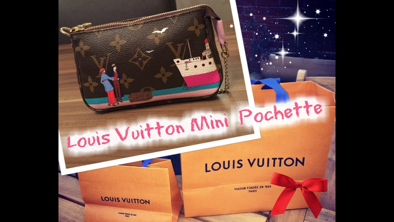 Louis Vuitton Mini Pochette 2016 Christmas Animation Collection | Review | What Fits In It - YouTube