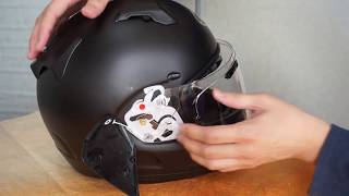 How to replace the shield on an Arai Helmet XD Part 2 - YouTube